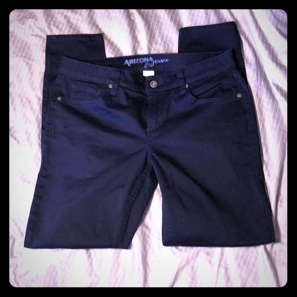 Arizona Jean co. Skinny navy khakis